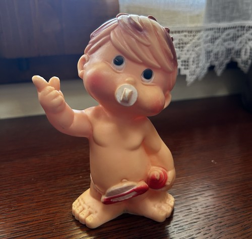 Vintage rubber toy pupazzo - vintage,
