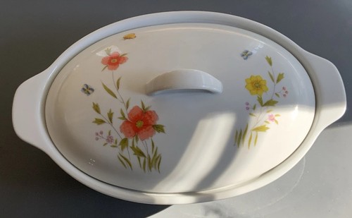 Casseruola ovale piatto fiori
