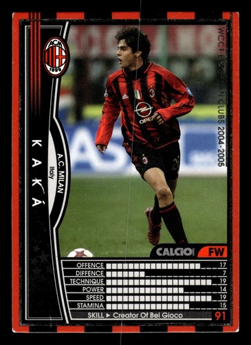 Kaka panini wccf 2004 - panini, milan