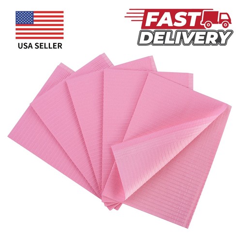 Bavaglini dentali monouso rosa