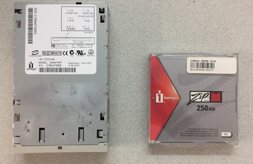 Iomega zip drive 250 - 250, faccia