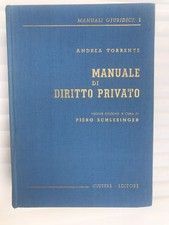 Torrente Schlesinger Manuale di Diritto Privato Nuova Edizione 1968