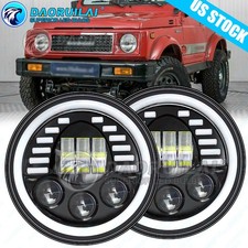 New Pair 7" inch Round LED
