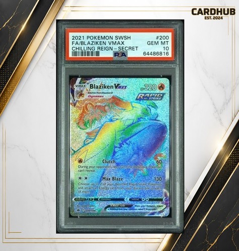 Carta pokemon blaziken vmax - pokemon,