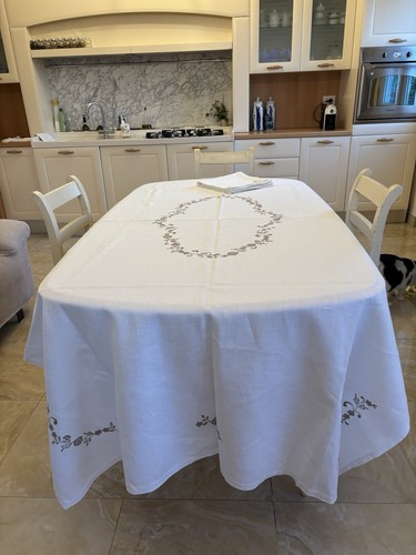 Tovaglia cotone con fiori - con,
