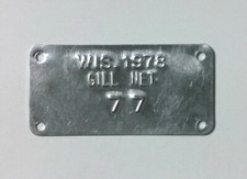 Etichetta licenza Wisconsin