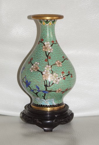 Antico vaso ottone smalto - antico,