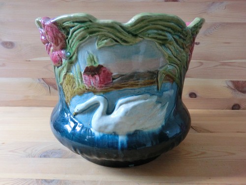 Ancien grand cachepot - grand, en