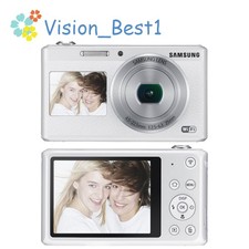 Samsung DV180F fotocamera digitale doppio schermo 16 MP 5x zoom ottico bianco autotimer