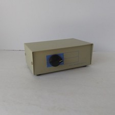 Scatola interruttore trasferimento dati manuale vintage DB9 RS232 & DIN A/B selettore custodia metallo