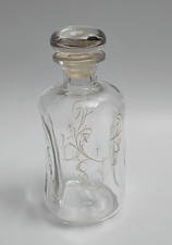 BOTTIGLIA in VETRO soffiato con decoro inciso VINTAGE COLLEZIONE Soprammobile