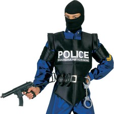 Ciao Costume Carnevale Polizia Agente Speciale Squadra Anticrimine Bambino