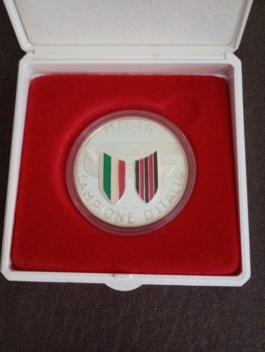 Medaglia argento milan - medaglia, in
