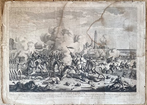 Grande gravure xixe bataille - grande,