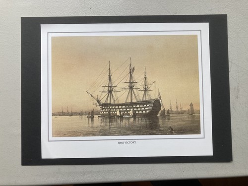 Naval print hms victory - naval,