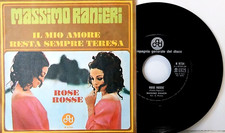 MASSIMO  RANIERI - ROSE ROSSE -  VINILE  45 GIRI  USAT0  0TTIMO