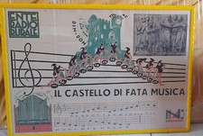 Rarissimo manifesto pubblicitario originale d'epoca 1936 Ente Radio Rurale