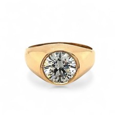 Fascia diamantata 12 mm matrimonio uomo 2,50 ct IGI coltivata in...