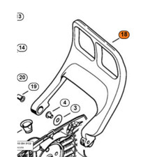 STIHL PROTEZIONE MANO FRENO