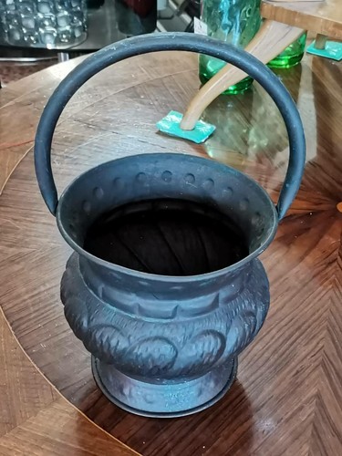 Vaso cestio rame - , cesellato