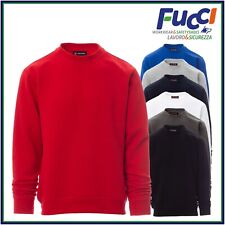 Felpa Uomo Girocollo Payper Cotone Felpata Raglan da Lavoro e Tempo Libero