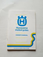 HUSQVARNA 250 XC 1982 manuale uso officina INGLESE moto originale