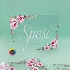 Segnaposto da tavolo in plex