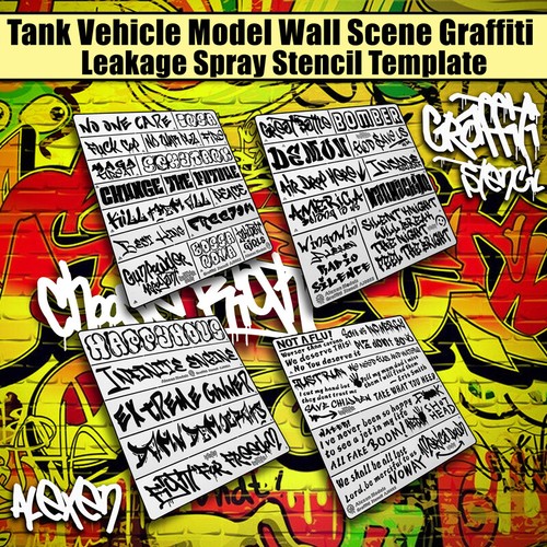 Modello stencil spray - , perdite