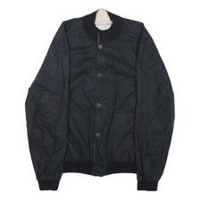 Giacca Button In Cotone Nero