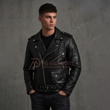 Giacca Moto Uomo Pelle Vera