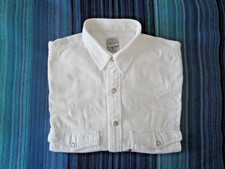LEVI'S Camicia Uomo in Cotone Jeans Bianco tg XL (EL) USATA Vintage anni '90