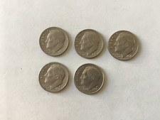 USA Lot De 5 Pieces One Dime