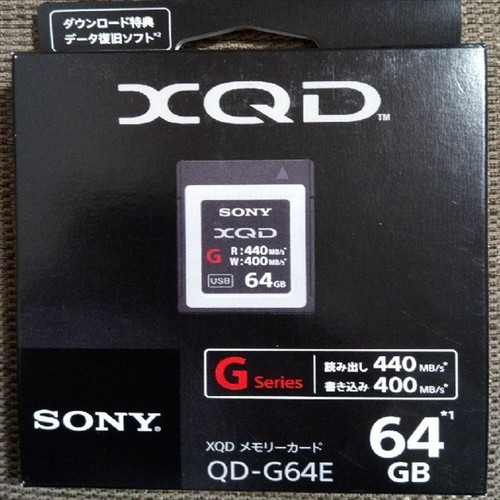 Scheda memoria sony xqd - xqd, 64