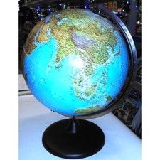 Nova Rico 3770 Mappamondo da appoggio con cartografia a rilievo cm 30