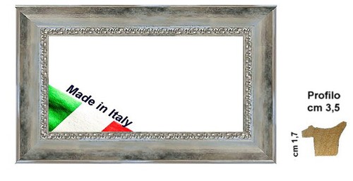 Cornice argento sfumato in - argento,