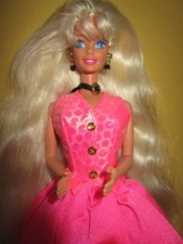 B2087) ANTICA BIONDA VINTAGE TAGLIO E STILE BARBIE MATTEL 1994 GIOIELLI COMPLETI