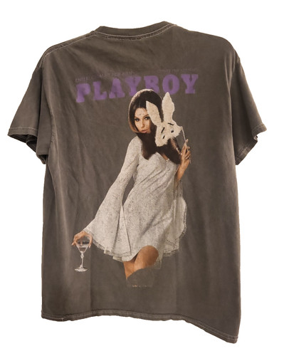 Shirt playboy nera sbiadita - t-shirt,