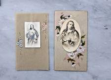 1121) COPPIA SANTINI IN CARTA