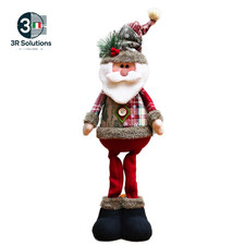 3 Pezzi Di Bambole Natalizie