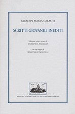 Galanti Giuseppe Maria SCRITTI GIOVANILI INEDITI 2016