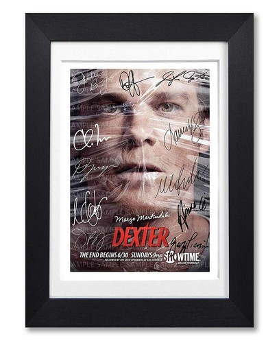 Dexter cast signed poster - dexter,