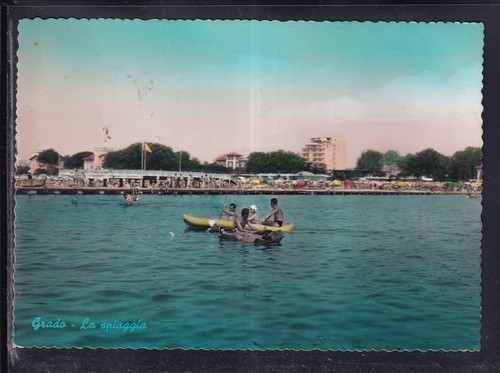 Cartolina grado spiaggia - cartolina, la