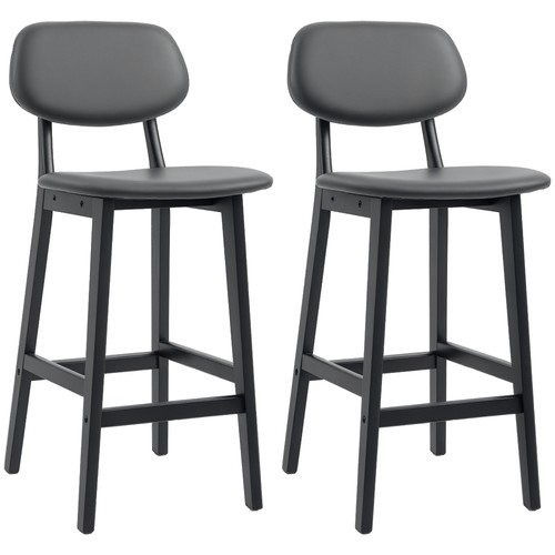 Homcom set sgabelli bar - 2, da
