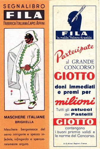 Segnalibro fila maschere - segnalibro,