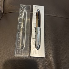 Orologio Breitling novità metallo marrone/argento tipo tappo penna a sfera con scatola raro