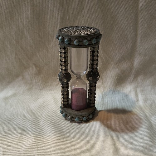 Bella clessidra metallo - in,