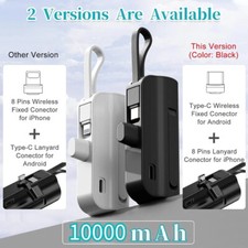 10000 mAh 2-IN-1 Mini Caricatore Power Bank 5000 mAh Ricarica Rapida Batteria Esterna