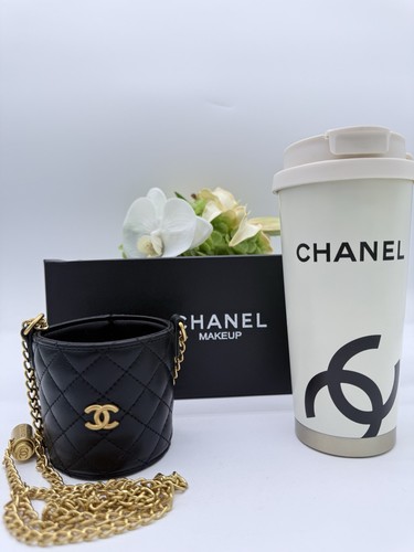 Chanel bicchiere bianco catena - chanel,
