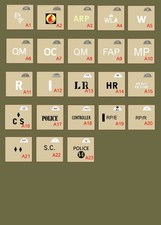 WW2 WWI MASCHERINE PER ELMETTI INGLESI ELMETTO