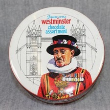 JAMESONS Westminster Royal Tin England assortimento cioccolato vintage tondo anni 70
